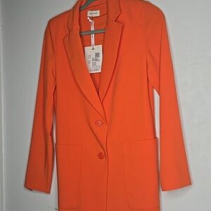 NWT Sussy Mix Orange Blazer Sz XS